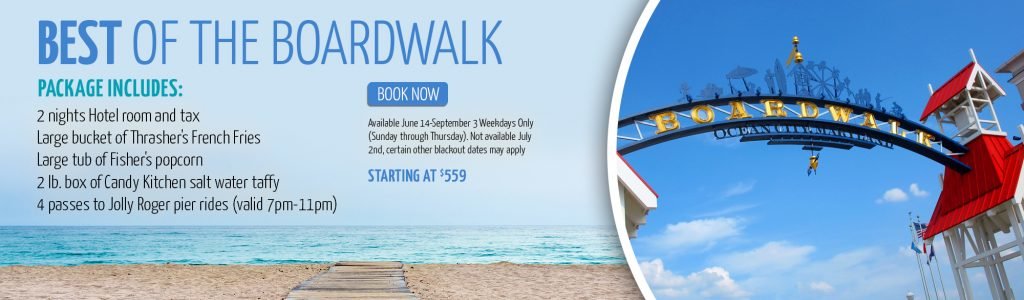 boardwalk fun package promotion banner